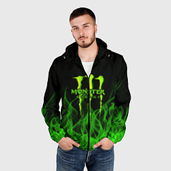 Ветровка с капюшоном мужская MONSTER ENERGY, цвет: 3D-черный — фото 2