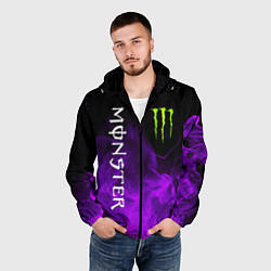 Ветровка с капюшоном мужская MONSTER ENERGY, цвет: 3D-черный — фото 2