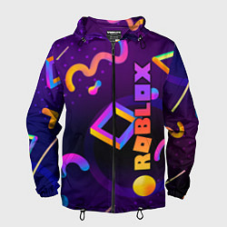 Ветровка с капюшоном мужская Roblox, цвет: 3D-черный