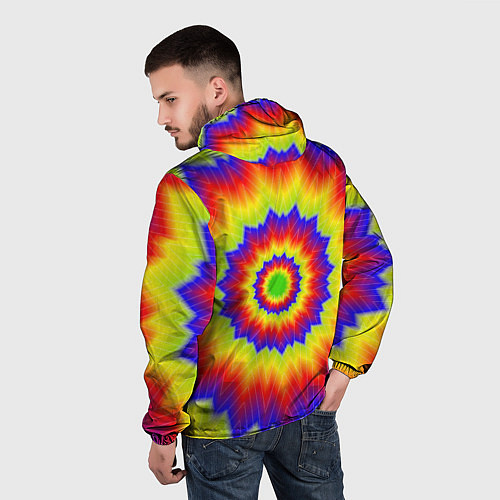 Мужская ветровка Tie-Dye / 3D-Черный – фото 4