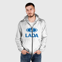 Ветровка с капюшоном мужская Lada, цвет: 3D-черный — фото 2