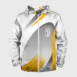 Ветровка с капюшоном мужская Juventus Uniform, цвет: 3D-белый