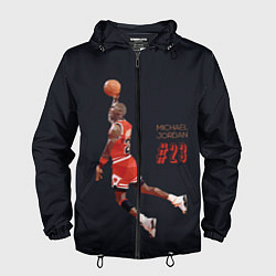 Ветровка с капюшоном мужская MICHAEL JORDAN, цвет: 3D-черный