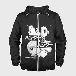 Ветровка с капюшоном мужская Hunter x Hunter, цвет: 3D-белый