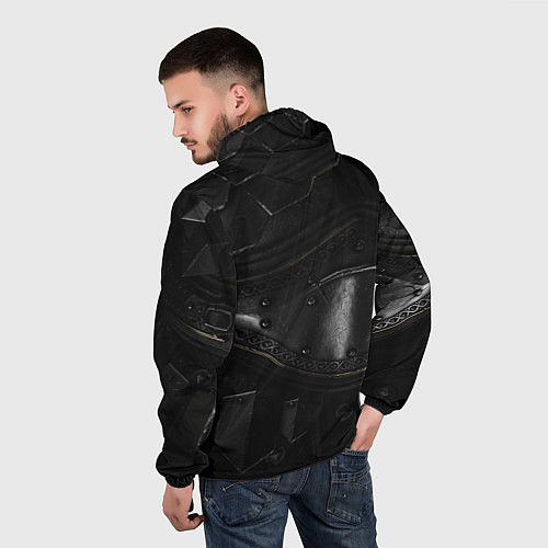 Мужская ветровка MORTAL SHELL БРОНЯ / 3D-Черный – фото 4