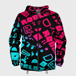 Ветровка с капюшоном мужская Roblox, цвет: 3D-черный