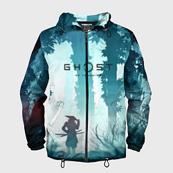 Ветровка с капюшоном мужская Ghost of Tsushima, цвет: 3D-черный