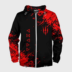 Ветровка с капюшоном мужская The Witcher, цвет: 3D-белый