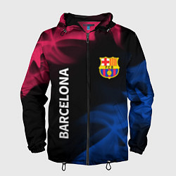 Ветровка с капюшоном мужская BARCELONA БАРСЕЛОНА, цвет: 3D-черный