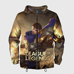Ветровка с капюшоном мужская League of legends Гарен, цвет: 3D-черный