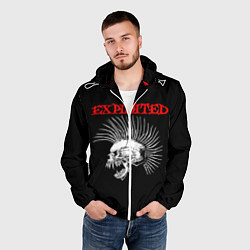 Ветровка с капюшоном мужская The Exploited, цвет: 3D-белый — фото 2