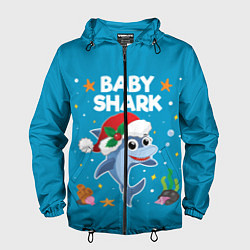 Мужская ветровка Новогодний Baby Shark