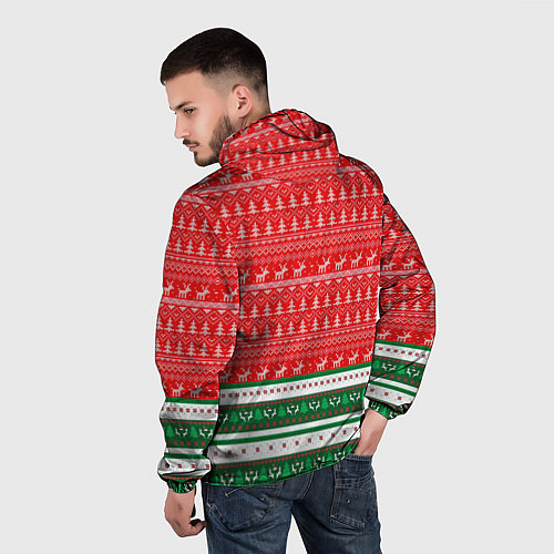 Мужская ветровка НОВЫЙ ГОД LITTLE BIG / 3D-Белый – фото 4