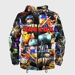 Ветровка с капюшоном мужская ROBLOX, цвет: 3D-черный