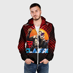 Ветровка с капюшоном мужская Dune 2, цвет: 3D-белый — фото 2