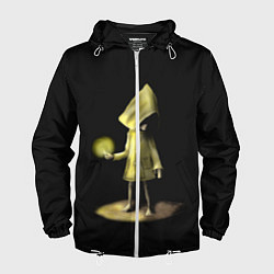 Ветровка с капюшоном мужская Little Nightmares 2, цвет: 3D-белый