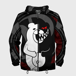 Ветровка с капюшоном мужская MONOKUMA МОНОКУМА DANGANRO, цвет: 3D-черный