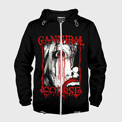Ветровка с капюшоном мужская Cannibal Corpse 2, цвет: 3D-белый