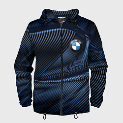 Ветровка с капюшоном мужская БМВ BMW TITAN, цвет: 3D-черный