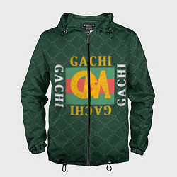 Ветровка с капюшоном мужская GACHI GUCCI, цвет: 3D-черный