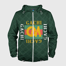 Ветровка с капюшоном мужская GACHI GUCCI, цвет: 3D-белый