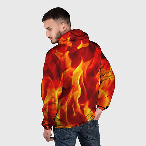 Мужская ветровка Fire Fox / 3D-Черный – фото 4