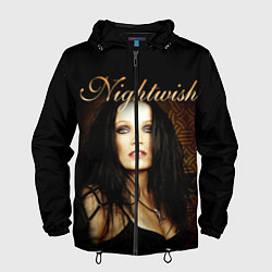 Ветровка с капюшоном мужская Nightwish, цвет: 3D-черный
