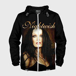 Ветровка с капюшоном мужская Nightwish, цвет: 3D-белый