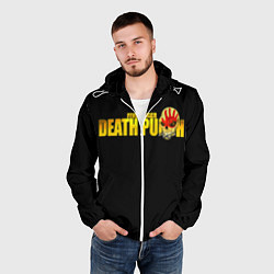 Ветровка с капюшоном мужская FFDP Five Finger Death Punch, цвет: 3D-белый — фото 2