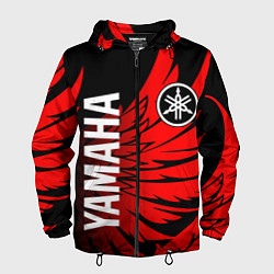 Ветровка с капюшоном мужская YAMAHA ЯМАХА МОТОСПОРТ, цвет: 3D-черный
