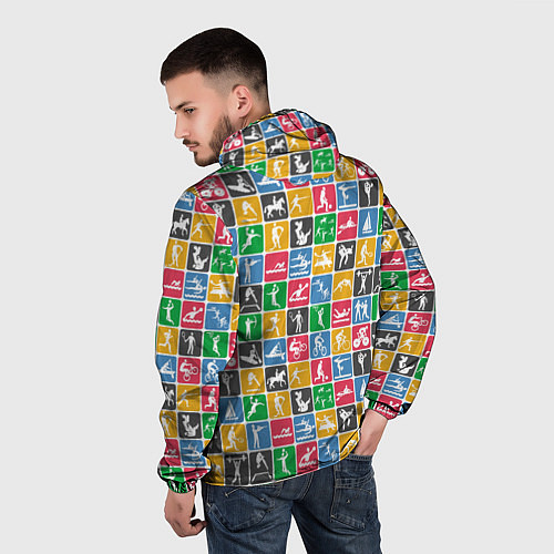 Мужская ветровка СПОРТ / 3D-Белый – фото 4