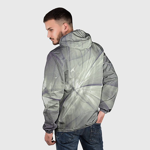 Мужская ветровка Одуванчики / 3D-Черный – фото 4