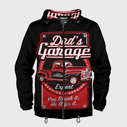 Ветровка с капюшоном мужская Watermark, цвет: 3D-черный