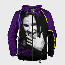 Ветровка с капюшоном мужская Ozzy Osbourne, Оззи Осборн, цвет: 3D-черный