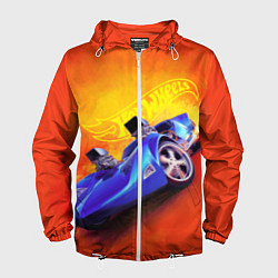 Ветровка с капюшоном мужская Hot Wheels Хот Вилс, цвет: 3D-белый
