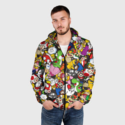 Ветровка с капюшоном мужская Mario ALLSTARS, цвет: 3D-черный — фото 2