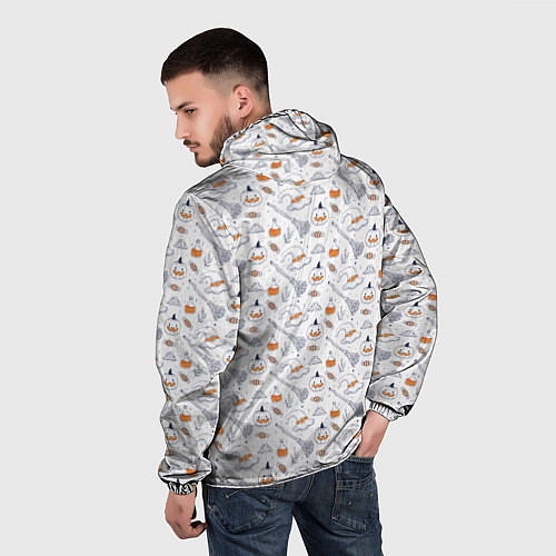 Мужская ветровка Patern Halloween 6 / 3D-Черный – фото 4