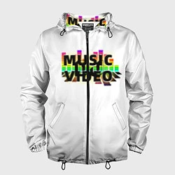 Ветровка с капюшоном мужская Merch - DJ MUSICVIDEO, цвет: 3D-черный