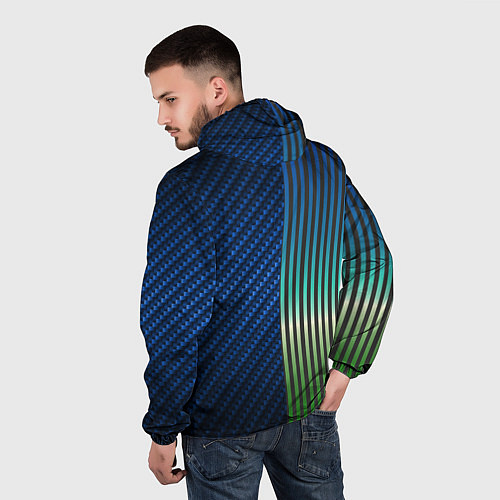 Мужская ветровка Фантазия на тему Alfa-Romeo / 3D-Черный – фото 4