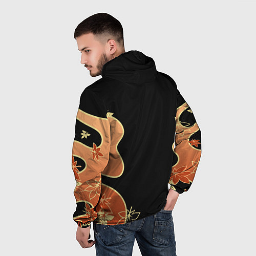 Мужская ветровка КАДЗУХА ПАТТЕРН / 3D-Белый – фото 4