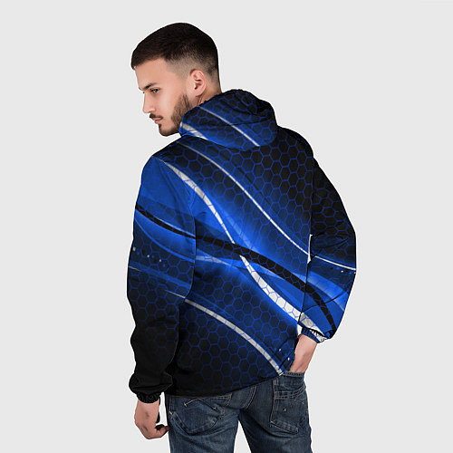 Мужская ветровка VOLKSWAGEN LOGO SPORT / 3D-Белый – фото 4