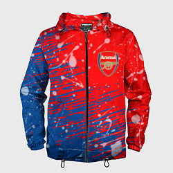 Ветровка с капюшоном мужская Arsenal: Фирменные цвета, цвет: 3D-черный