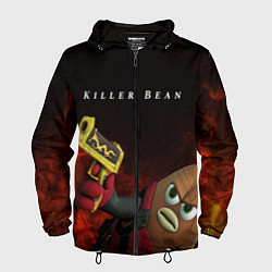 Ветровка с капюшоном мужская Убить Боба, цвет: 3D-черный