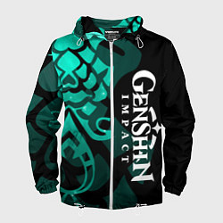 Ветровка с капюшоном мужская ТАТУИРОВКА СЯО АДЕПТ, цвет: 3D-белый