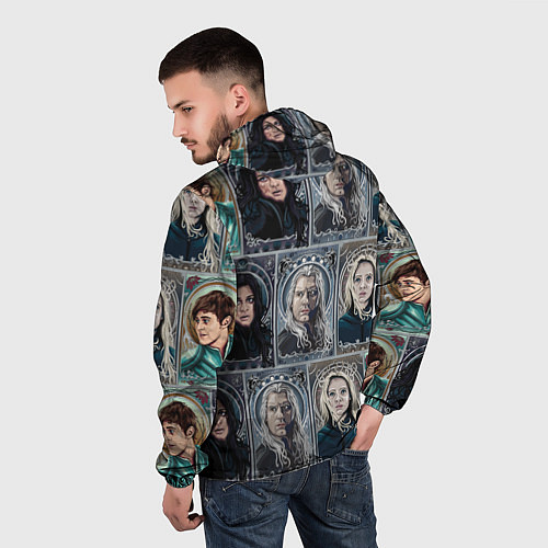 Мужская ветровка Ведьмак Сезон 2 Коллаж / 3D-Черный – фото 4