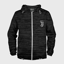 Ветровка с капюшоном мужская Juventus Asphalt theme, цвет: 3D-белый