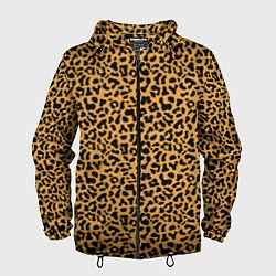 Ветровка с капюшоном мужская Леопард Leopard, цвет: 3D-черный