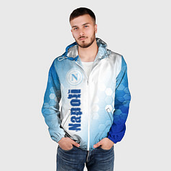 Ветровка с капюшоном мужская SSC NAPOLI Napoli Соты, цвет: 3D-белый — фото 2
