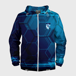 Ветровка с капюшоном мужская Z - Гордость Питера, цвет: 3D-белый