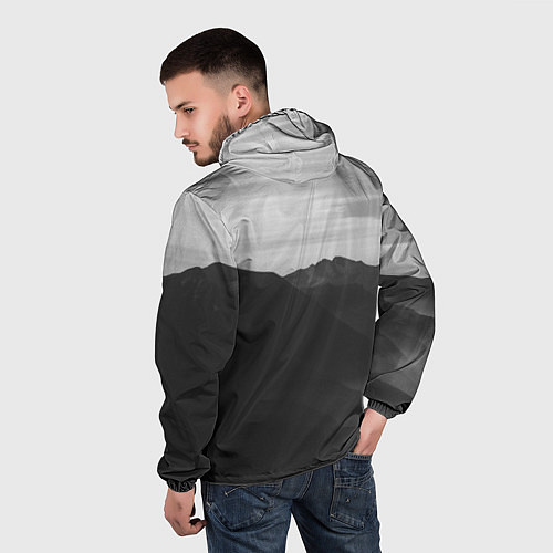 Мужская ветровка ТЕМНЫЕ ГОРЫ / 3D-Белый – фото 4